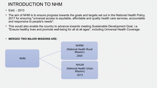 National Health Mission Policy Of India. | PPTX