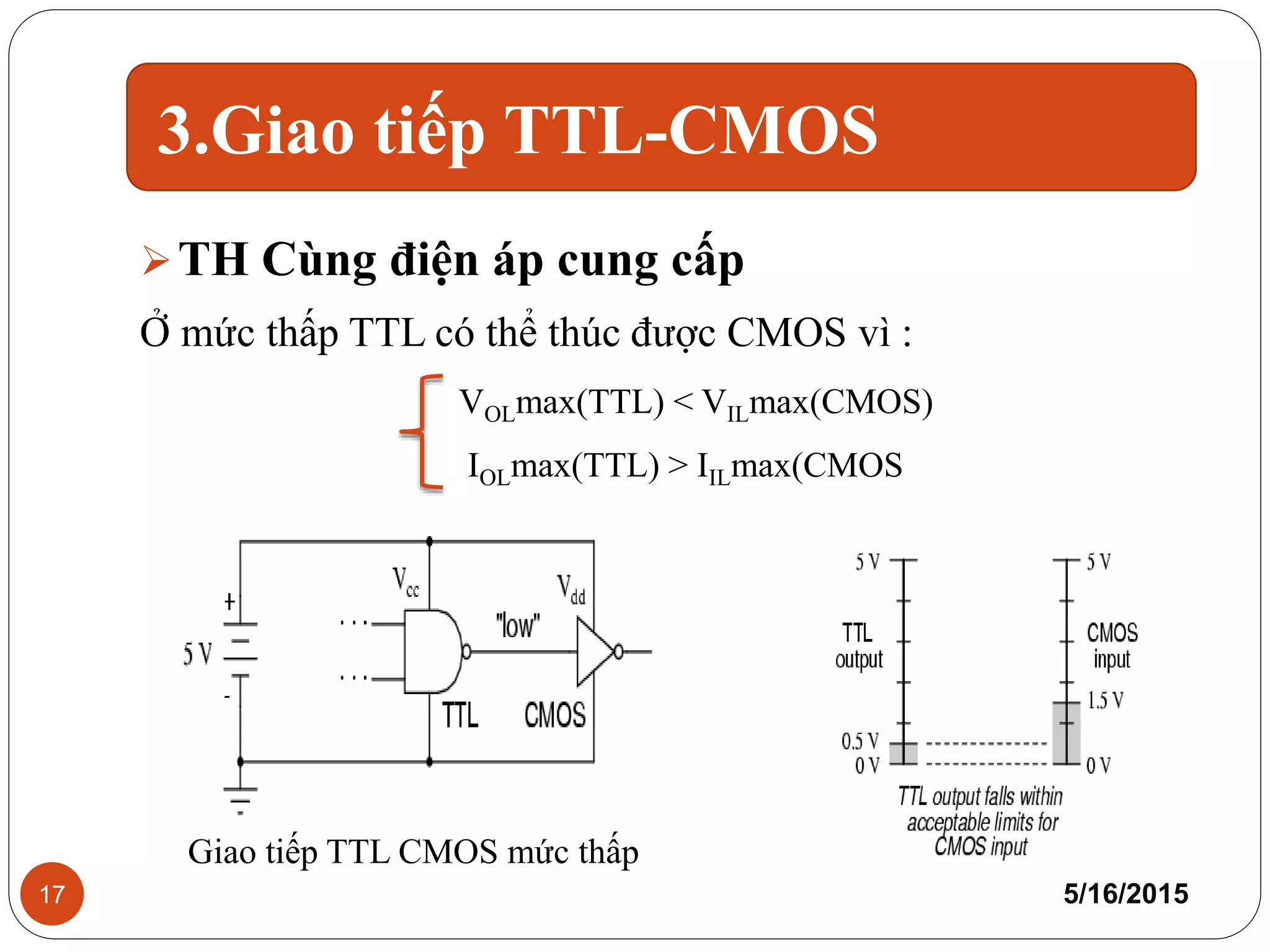 Giao tiếp TTL-CMOS | PPTX