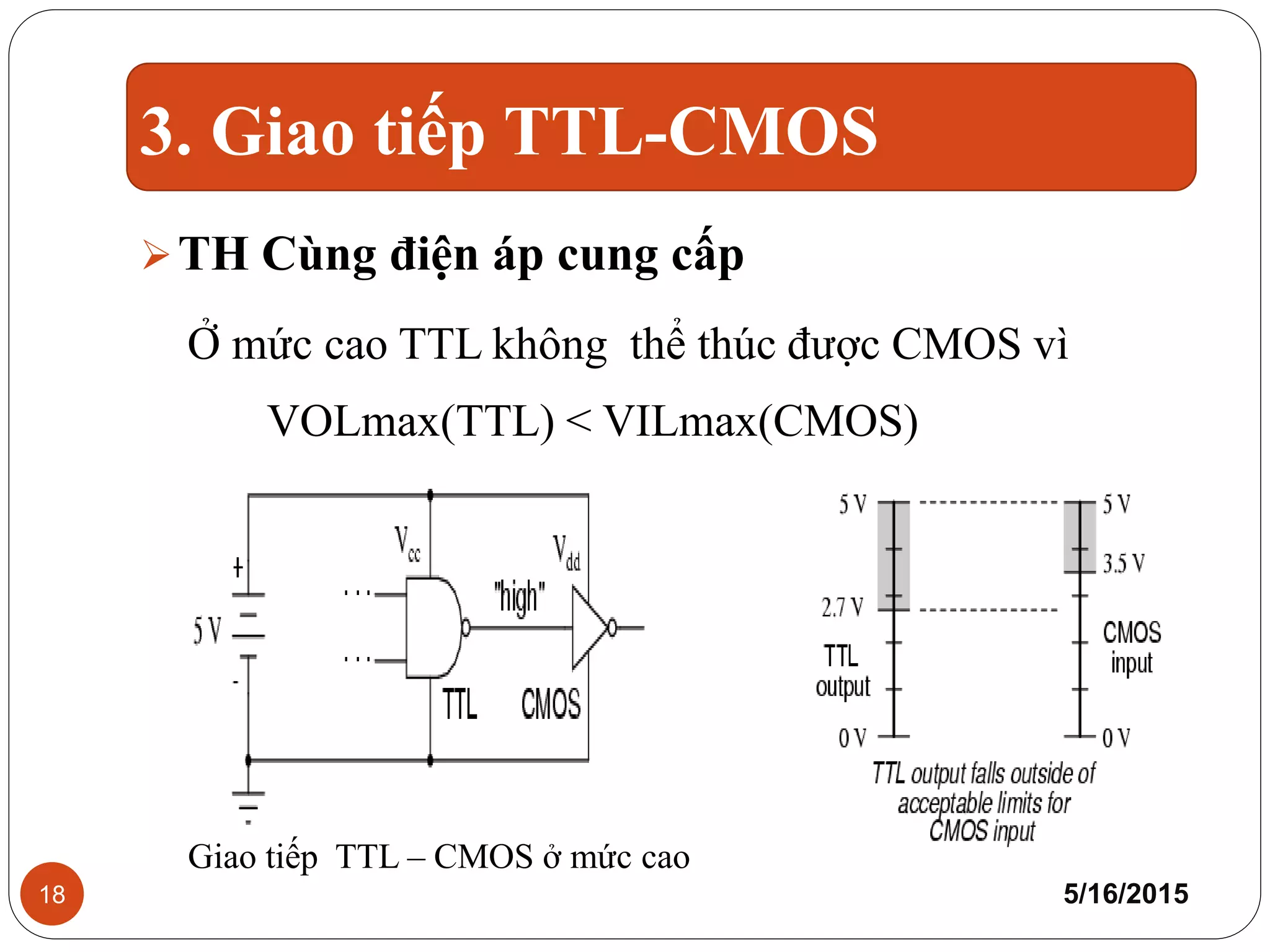Giao tiếp TTL-CMOS | PPTX