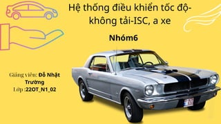 Comprehensive Overview of Idle Speed Control (ISC) Systems in Vehicles ...