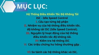 Comprehensive Overview of Idle Speed Control (ISC) Systems in Vehicles ...