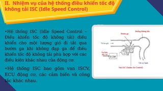 Comprehensive Overview of Idle Speed Control (ISC) Systems in Vehicles ...