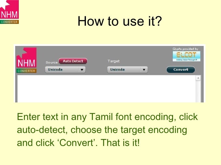 NHM Converter Online - A Software to convert various font ...