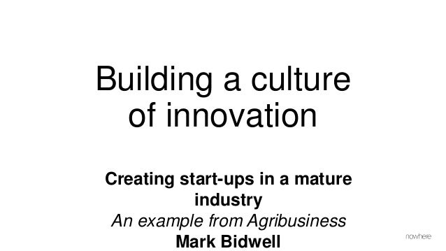 building a culture of innovation an example from agribusiness