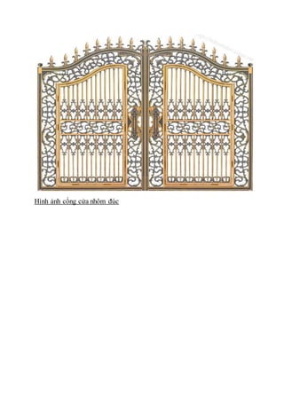 Hình ảnh cổng cửa nhôm đúc
 