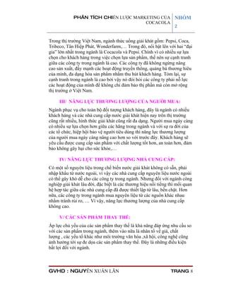 Nhom 2 cocacola | PDF