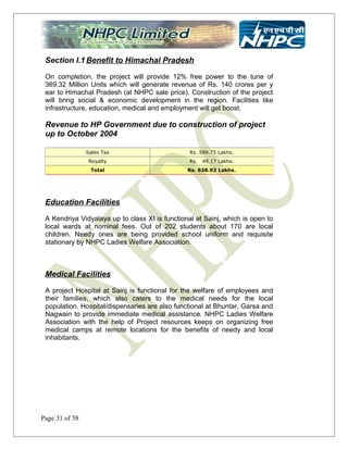 Nhpc project-parbati 2 on store accounting (finance) | DOC