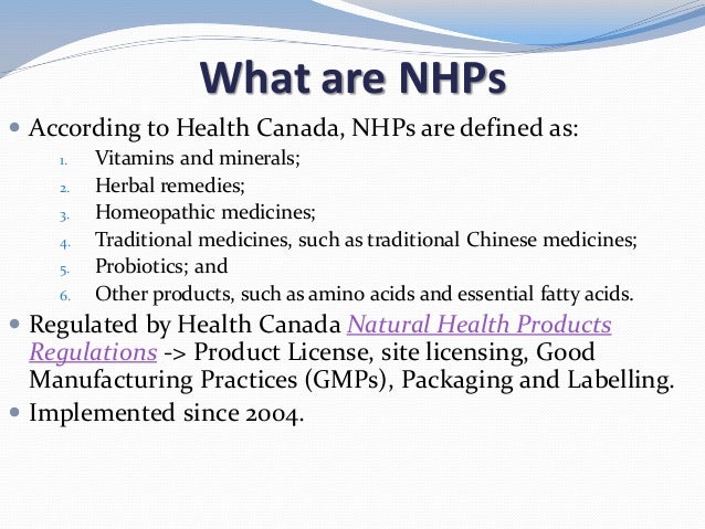 Health Canada Natural Health Products Site License Health Canada Natural Health Products Site License
