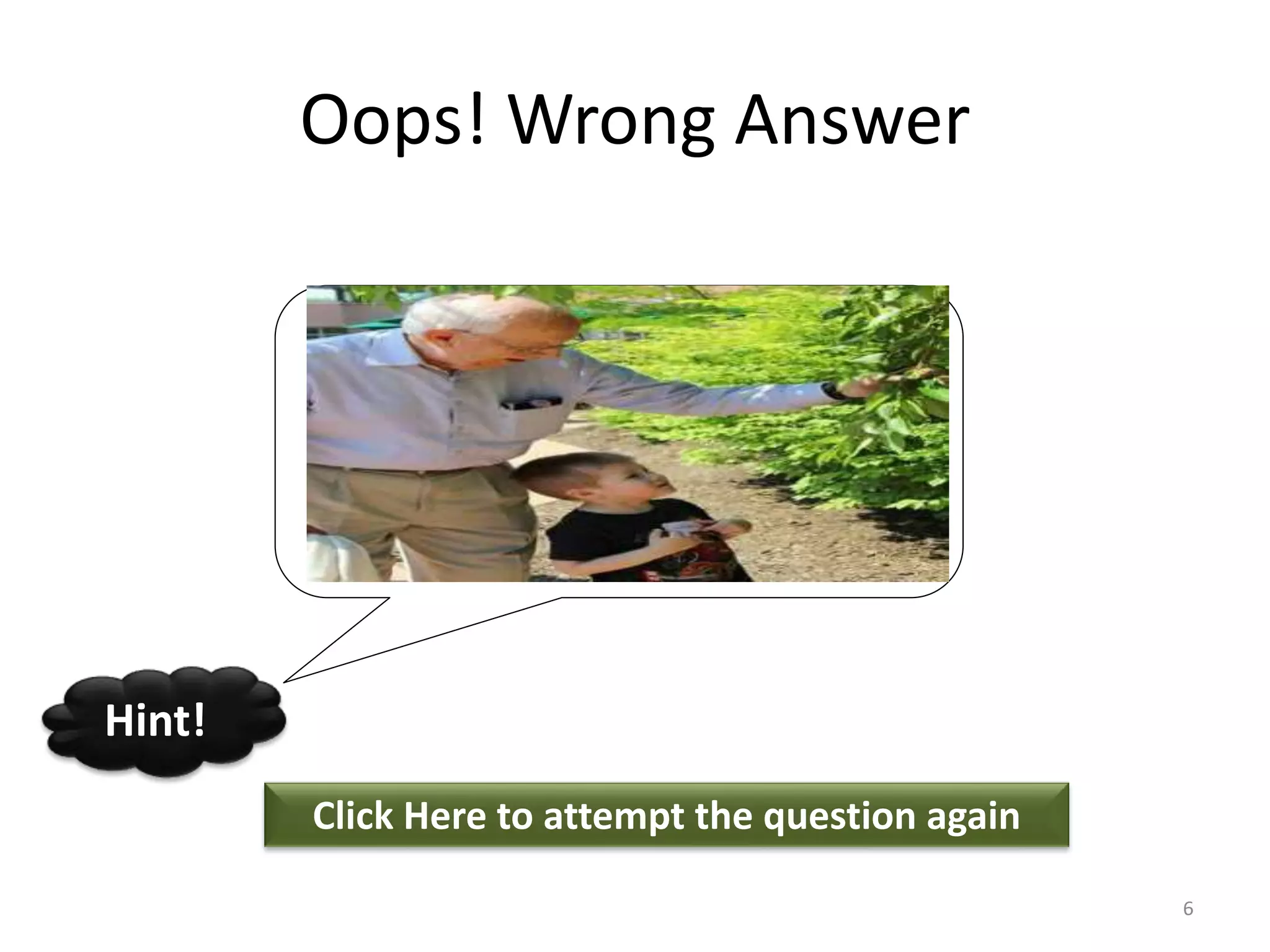 Oops! Wrong Answer
Click Here to attempt the question again
Hint!
6
 