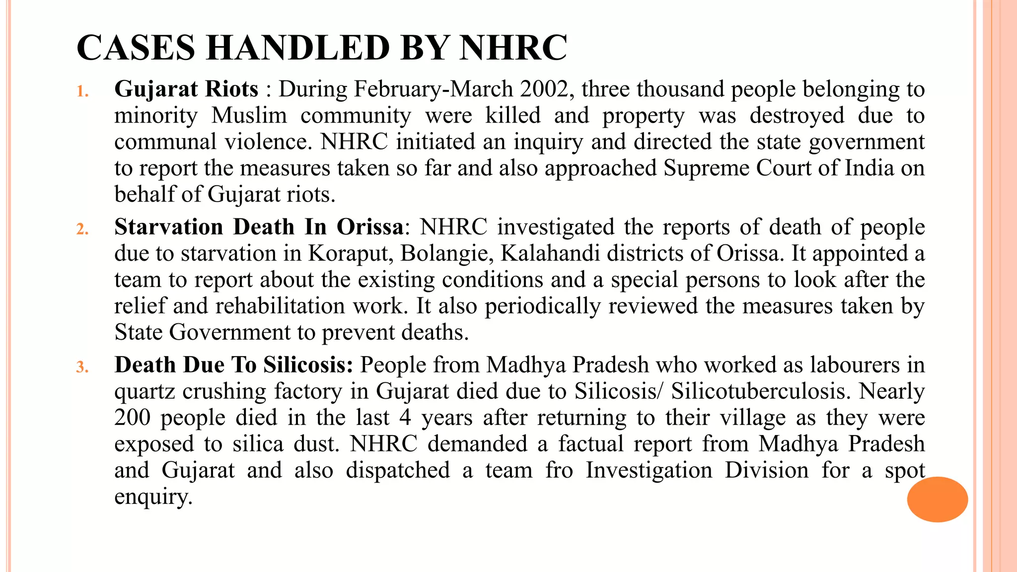 Orissa Riot NATIONAL HUMAN RIGHTS COMMISSION | PPTX