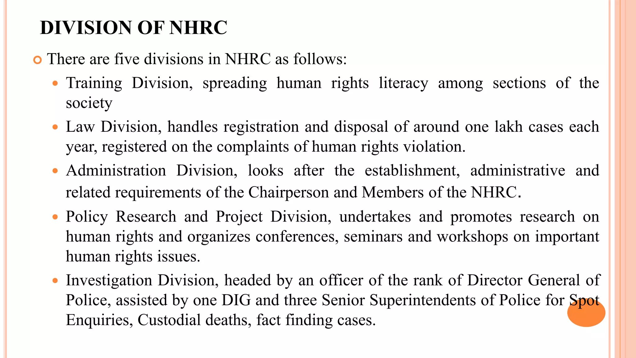 Human Rights Nhrc NATIONAL HUMAN RIGHTS COMMISSION | PPTX