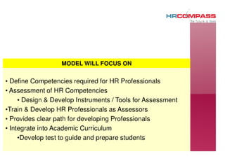 Developing a competency model