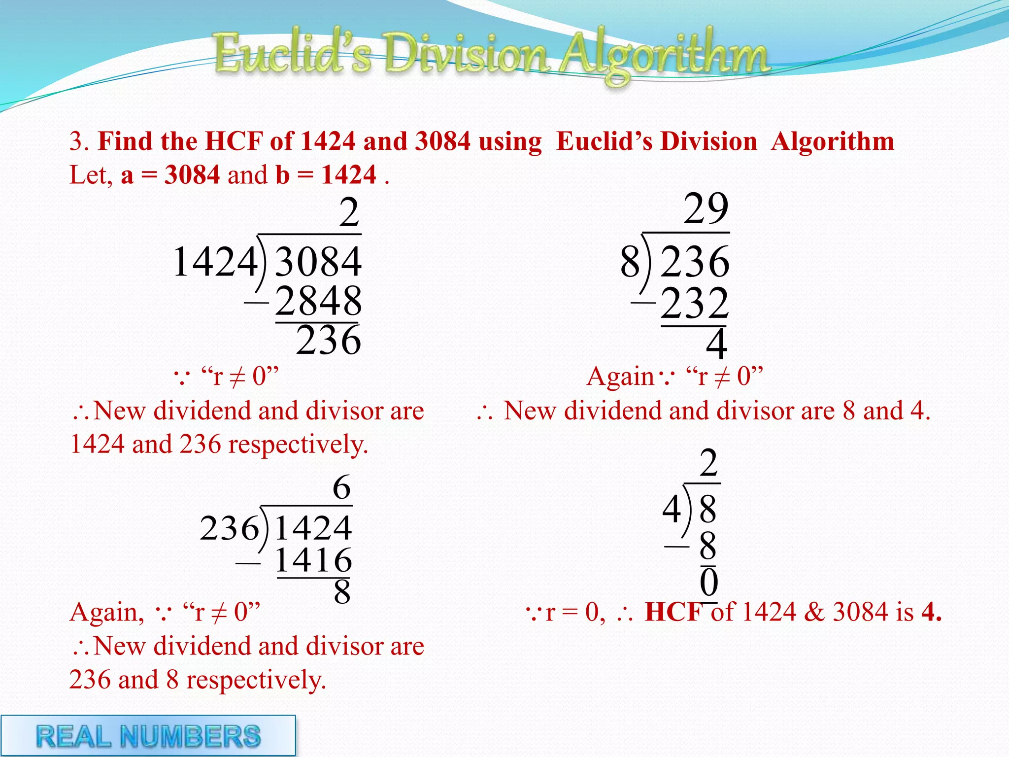 introduction to division algorithm | PPTX