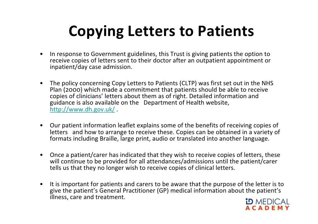 Nhs Guidelines, Procedures And Issues