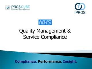 Quality Management &
Service Compliance

Compliance. Performance. Insight.

 