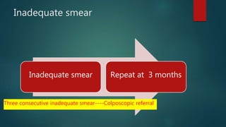Nhscsp NHSCSP cervical screening program and treatment of CIN and CGIN | PPTX