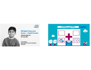NHS Digital Primary Care - e-Health Priorities