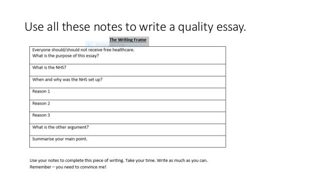 nhs essay