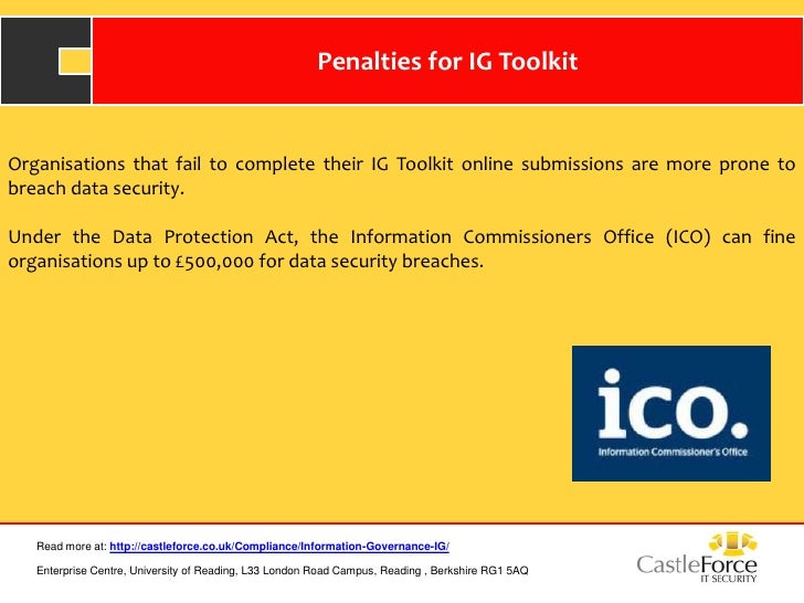 NHS Information Governance Toolkit V8 Online Submission