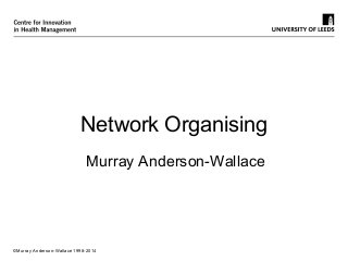 ©Murray Anderson-Wallace 1998-2014
Network Organising
Murray Anderson-Wallace
 