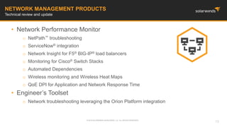 Netpath Solarwinds Leveraging SolarWinds to Consolidate IT Operations and Management at ...