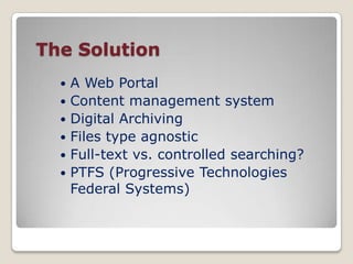 Acquisition challenge