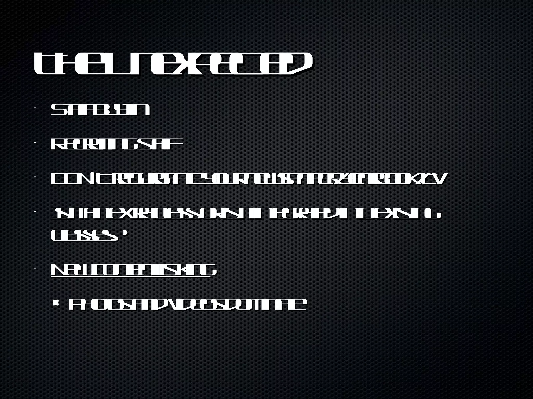 The Unexpected Staff buy-in Recruiting staff DON’T regurgitate your newspaper/yearbook/TV Is it an extra class or is it integrated into existing classes? New content is king Photos and videos dominate 