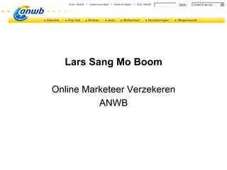 Lars Sang Mo Boom

Online Marketeer Verzekeren
          ANWB
 