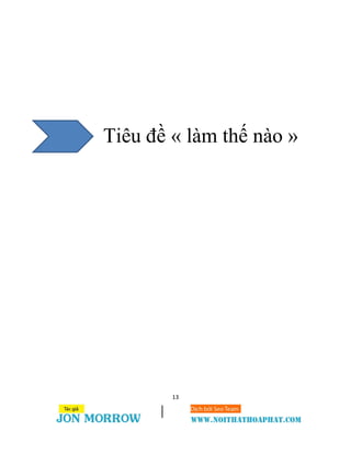 13
Tiêu đề « làm thế nào »
 