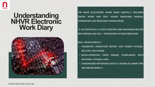 NHVR Electronic Work Diary, Vehicle Tracking Systems Sydney | PDF