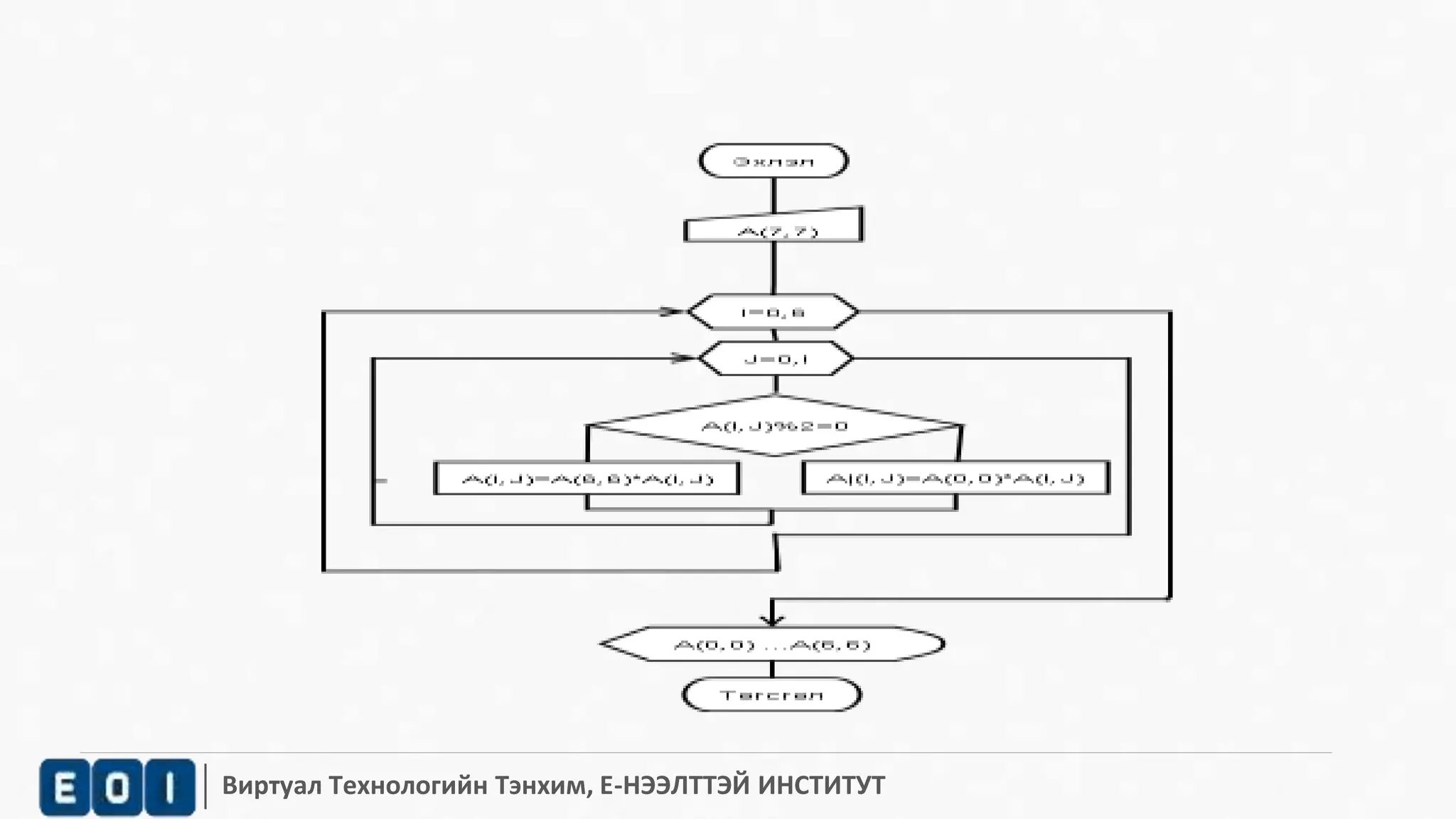 Виртуал Технологийн Тэнхим, Е-НЭЭЛТТЭЙ ИНСТИТУТ 
 