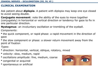 The physiology and pathology of cranial nerves I-VI | PPT