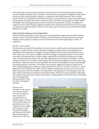 India; Water, Climate Change, and Adaptation in the Ganges River Basin ...