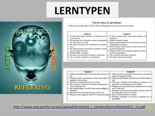 LERNTYPEN
http://www.eoicastello.es/eoi/upload/Activitats_i_serveis/Koine/Koine2011_v3.pdf
 