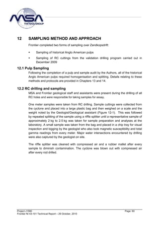 Frontier Rare Earths - Resource Estimate / Technical Report - NI 43 101 ...