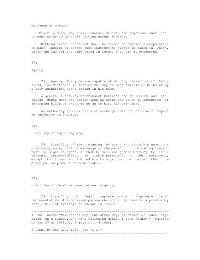 negotiable instrument act 1881 pdf