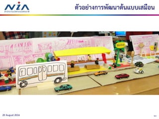 5420 August 2016
ตัวอย่างการพัฒนาต้นแบบเสมือน
 