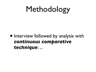 Documentation Comparative Methods Methods to understand patterns of adoption of an electronic nursing ...