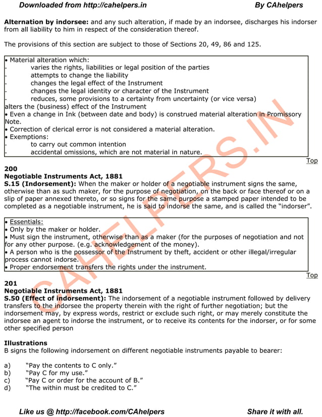 Ni act 1881 with note