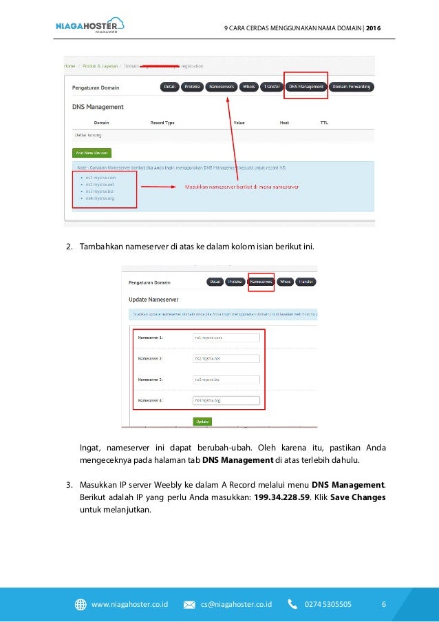Tutorial 9 Cara Menggunakan Domain Niaga Hoster