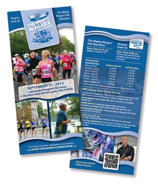 Niagara Hospice Mighty Niagara Half Marathon Brochure