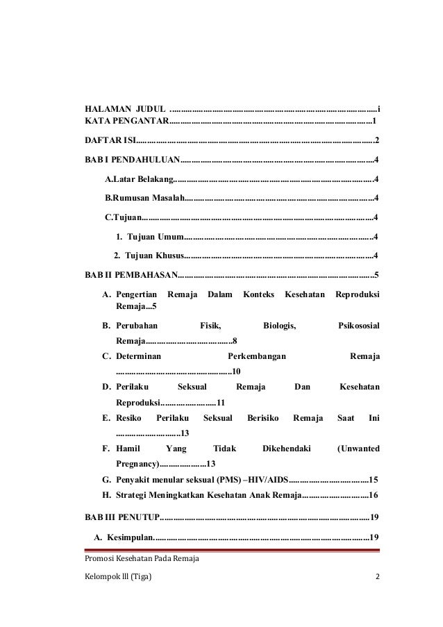 Nia makalah promkes remaja