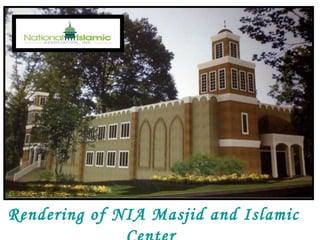 Rendering of NIA Masjid and Islamic Center  Newark, New Jersey  