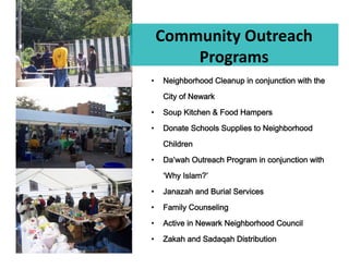 Community	
  Outreach	
  
                           Programs	
  
                  • 


Insert Soup       • 
Kitchen Picture
                  • 



                  • 



                  • 

                  • 

                  • 
                  • 
 