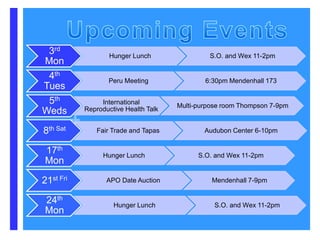 Upcoming Events