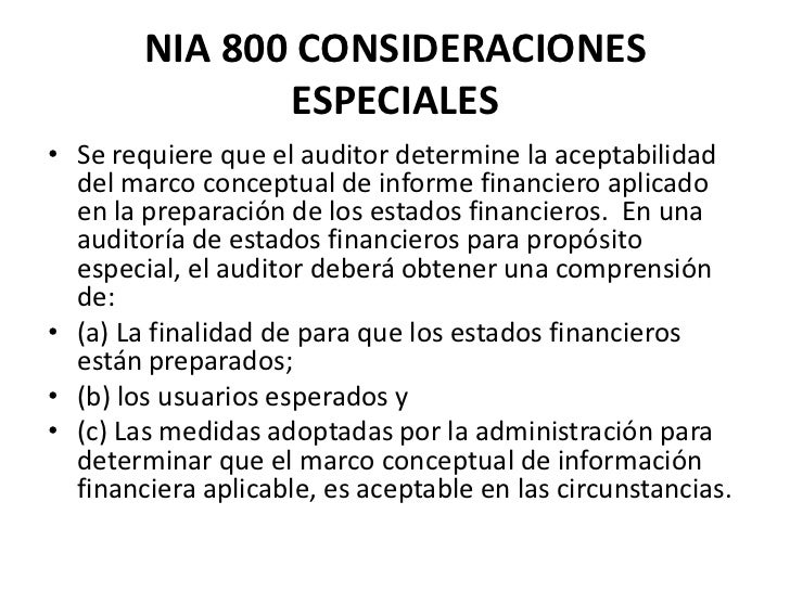 Resultado de imagen para NIA 800