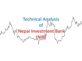 Technical Analysis
of
Nepal Investment Bank
(NIB)
 