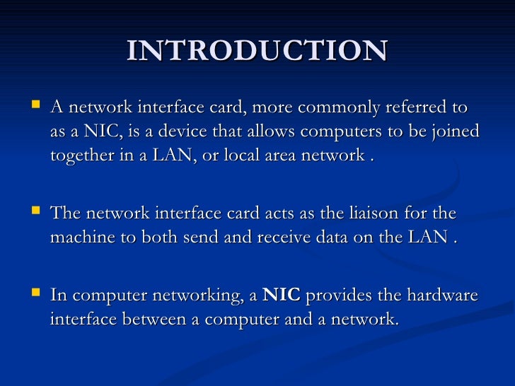 Network Interface Card