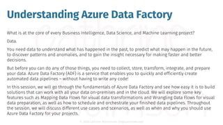 © 2020 Cathrine Wilhelmsen (hi@cathrinew.net)
Understanding Azure Data Factory
 