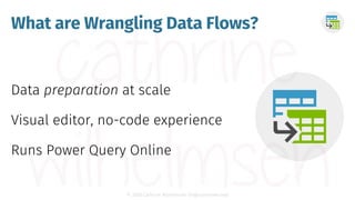 © 2020 Cathrine Wilhelmsen (hi@cathrinew.net)
What are Wrangling Data Flows?
 